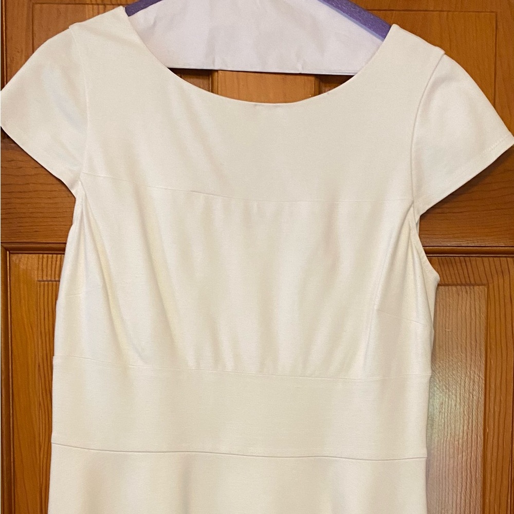 White Banana Republic little white dress